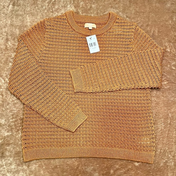 KUT From The Cloth Cosmo Crochet Sweater Cinnamon Size XL - Picture 12 of 15
